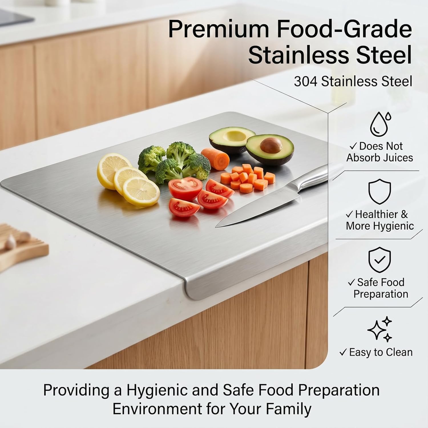 Stainless Steel Cutting Board  - Heavy Equipment Bucket recension och pris